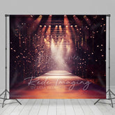 Aperturee - Aperturee Orange Spotlight Model Runway Stage Photo Backdrop